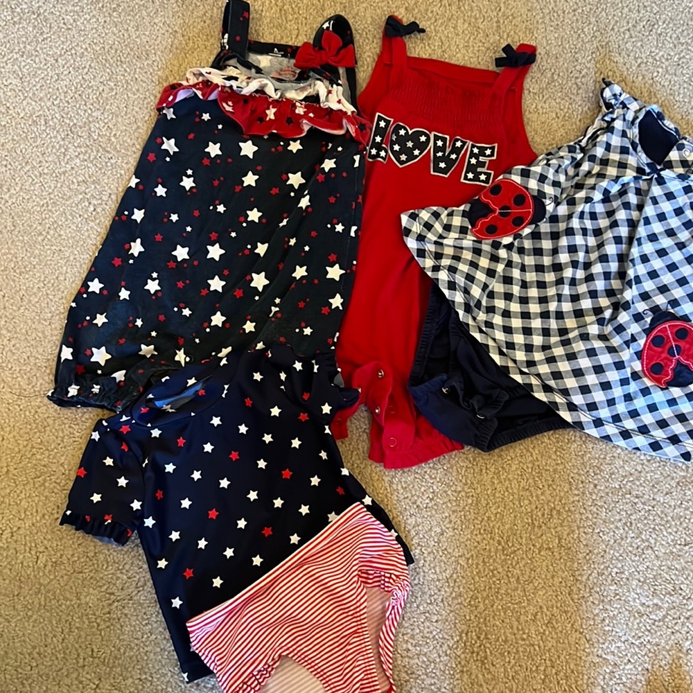 Patriotic baby summer clothes